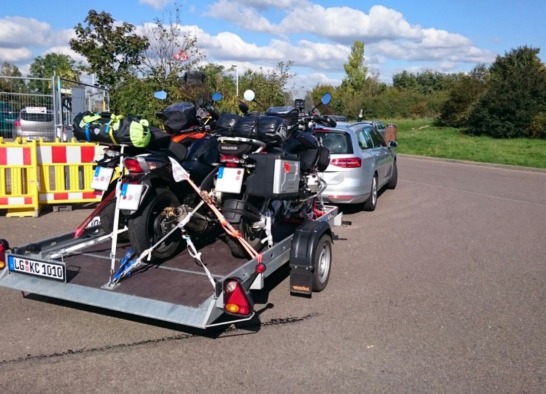 mit 3 Bikes unterwegs